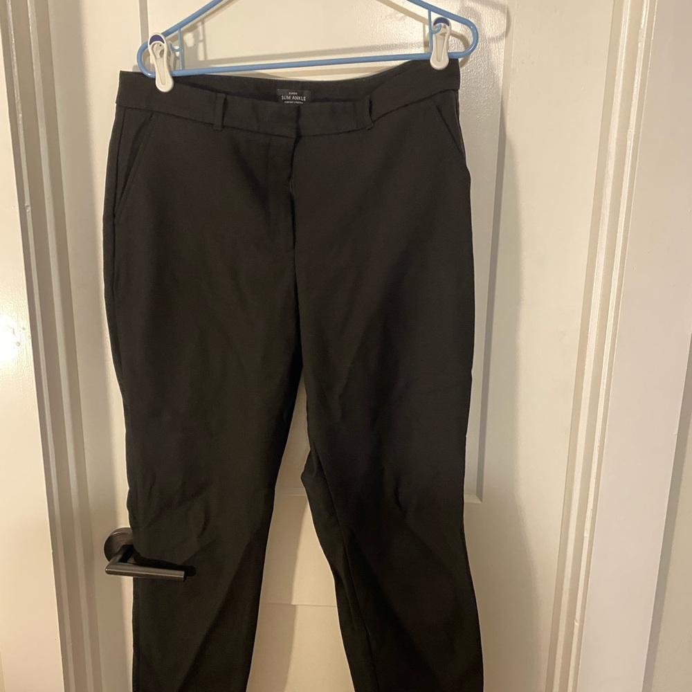 White House black market classic slim ankle pants, black, 14 tall